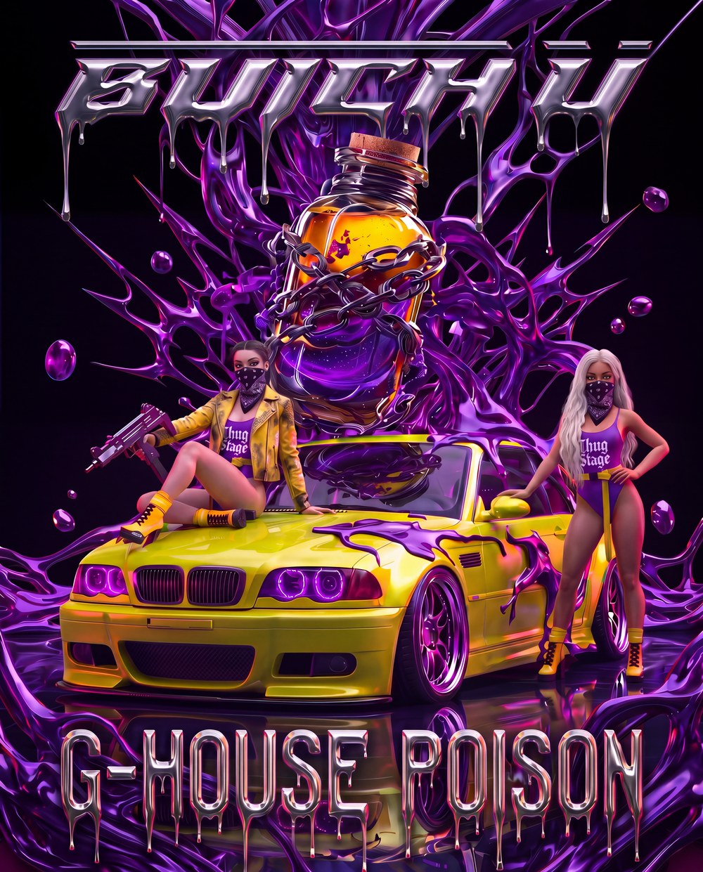 Обложка будущего семпл-пака Butch U — G-HOUSE POISON